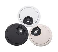 NUOBESTY 3pcs Desk Grommets Durable Cable Hole Covers for Home Office Round Wire Organizers Space Management Desktop Decor