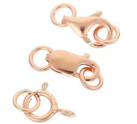 NUOBESTY 3pcs DIY Jewelry Lobster Clasps Necklace Connecting Buckle for Jewelry Making Bracelet Clasps