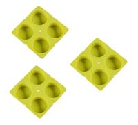 NUOBESTY 3pcs DIY Silicone Soap Molds Round Handmade Soap Dies High Temperature Resistance Non-Stick Oven Microwave Freezer Dishwasher Safe for Crafting Lovers