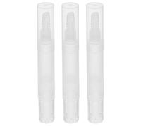 NUOBESTY 3pcs Empty Lip Gloss Base Twist Pens with 5ml Capacity, Compact Pp Material Cuticle Oil Pen Accessory for Travel and On-the-go Beauty Routines, Multipurpose Usage for Nail