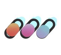 NUOBESTY 3pcs Gradient Color Webcam Privacy Covers Lens Protector Computer Camera Caps Security Privacy Shield for Laptop Online Meeting and Home Office Use