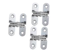 NUOBESTY 3pcs Hidden Door Hinge Invisible Cabinet Door Hinge Swing Gap Design Left Right Opening