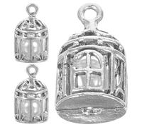 NUOBESTY 3pcs Hollow Love Bird Bead Cage Locket Pendants for DIY Jewelry Making Alloy Essential Oil Diffuser Charms Unique Heart-shaped Hollow Design for Bracelets Necklaces
