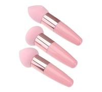 NUOBESTY 3pcs Makeup Sponge Pens with Handle for Travel Use, Compact and Multifunctional Latex Mushroom Head Sponges, Cosmetic Accessories for Girls Blending Foundation and Style