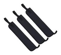 NUOBESTY 3pcs Portable Drumstick Bag Holder for Percussion Accessories, Canvas Material with Handle and Strap, Protects to 8 Drumsticks, Easy for Practice the Go