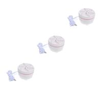NUOBESTY 3pcs Portable Folding Mini Washing Machine Lightweight Ultrasonic Washer for Travel Compact Laundry Tub for Socks Underwear Efficient Decontamination for Home School Business Trips