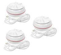 NUOBESTY 3pcs Portable Mini Washing Machine Travel Clothes Washer for Sink USB Charging Small and Lightweight Design for Rv Camping and Dorm Use