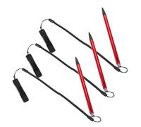 NUOBESTY 3pcs Resistive Stylus Pen High Sensitivity Capacitive Touchscreen Pen with Spring Rope and Fixing Base for Tablets and Phones Comfortable Grip No Charging Required