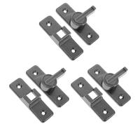 NUOBESTY 3pcs Rotatable Barn Door Latch with Glow The Dark Design Thickened Durable Door Lock Hasp for Bedrooms Bathrooms Gates and Cabinets Easy to Install and Safe to Use