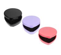 NUOBESTY 3pcs Sponge Cleaner Box Makeup Brush Cleaning Case 7x7x3inch Multifunctional Versatile Cleaning Tool Stylish Appearance Fits Easily into Your Makeup Bag for On-the-go Touch-ups