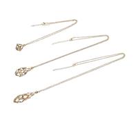 NUOBESTY 3pcs Stainless Steel Cage Necklace Set DIY Crystal Holder Pendant Dreamcatcher Design for Men Women Stylish Jewelry Making Kit for Crafting Unique Accessories