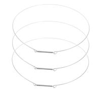NUOBESTY 3pcs Wash Machine Door Sealing Gasket Durable Spring Loaded Retaining Ring Compatible with Midea Prevents Water Leaks for Efficient Washing Wear Resistant Replacement for Front