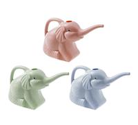 NUOBESTY 3pcs Watering Cans Set Long Spout, Flower Potted Watering Pots for Home Gardening, Plastic Gardening Tools in Green, Pink and Blue for Precise Plant Irrigation