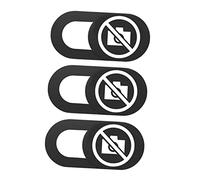 NUOBESTY 3PCS Webcam Cover Slider Sticker for Laptop and Computer No Photo Pattern Privacy Camera Protector Easy Peel and Stick Peeping Laptop Cover Slide
