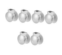 NUOBESTY 3sets Glass Door Clip Pull Handle Easy Install Cabinet Pulls for Kitchen Bathroom Clip Handle for Display Wine Cabinets No Drill Required 2pcs*3