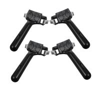 NUOBESTY 4 Pcs Rubber Printmaking Rollers with Handle Sturdy Iron Frame Crafting Ink Rollers for Gluing Stamping Art Prints Smooth Application for Scrapbooking and Floor Installation
