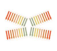 NUOBESTY 4 Sheets Pet Sticky Index Tabs Adhesive Reading Markers with Sturdy Sticky Lasting and Not Easy to Fall Off Features, Colourful Arrow Page Markers for Books, Office Supplies,