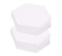 NUOBESTY 400pcs Hexagon Paper Quilting Templates for DIY Patchwork Crafting Multimaterial Compatible Paper Piecing Templates Easy to Use Quilting Accessories for Beginners and Experts