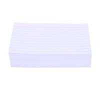 NUOBESTY 400pcs Ruled Index Note Cards Paper Speech Cards with Lined Horizontal Lines Simple Classic Design Easy to Carry for College Supplies and Students