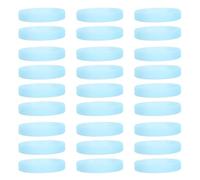 NUOBESTY 40pcs Blank Silicone Wristbands: Glow In The Dark Bracelets Stretch Wristbands Sports Accessories For Sports Team And Events Group Games