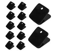 NUOBESTY 40pcs Square Plastic Binder Clips for Document Organization Reusable Office Paper Fasteners Compact Space-Saving Design for Filing Sorting and School Paperwork