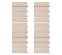 NUOBESTY 40pcs Unfinished Wood Plaques for Crafts Natural Wood Grain, Paintable Rectangular and Wavy Edge Wooden Signs, Easy to Craft Rustic Elegance for Rooms and Business Signage