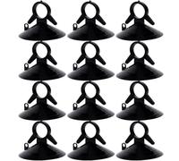 NUOBESTY 40pcs Windshield Sunshade Suction Pads for Car Windows, Black PVC Suction Cups with Strong Adsorption Capacity, Will Not Cause Damage to Car