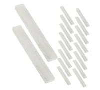 NUOBESTY 42pcs Flat Soapstone Marking Pencil Refills Natural White French Chalk for Industrial Welding Carving Dust-reducing Soapstone Scribe Tool with Design for Precise Bold Lines
