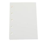 NUOBESTY 45 Sheets 5 Hole Mini Binder Refill Paper Inserts Blank Loose Leaf Paper for Personal Organization and Office Note Taking Portable Resisting Ink Bleeding