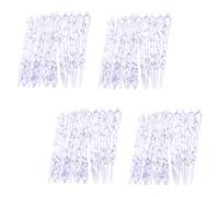 NUOBESTY 48pcs Acrylic Christmas Tree Hanging Ornaments, 12pcs per Pack, 4pcs Set, Xmas Party Decoration for Indoor Tree