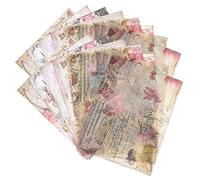 NUOBESTY 48pcs Vintage Scrapbooking Paper for DIY Craft Projects Retro Background Papers for Diary Material for Collage Materials