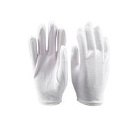 NUOBESTY 4Pair Lightweight Cotton Protective Gloves Moisturizing Lining for Gardening Industrial Cleaning Use Comfortable White Safety Gloves