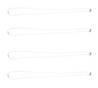 NUOBESTY 4pcs Adjustable Elastic Bands for Trash Can Bags 140cm Circumference White Garbage Bin Bag Fixing Straps Multipurpose Elastic Trash Fasteners