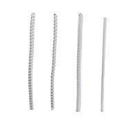NUOBESTY 4pcs Adjustable Silicone Adjuster Invisible Fixing Tool for Women Includes Thick and Thin Round Flat Options Comfortable Soft Material