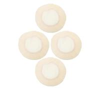 NUOBESTY 4pcs Bar Stool Covers Elastic Polyester Seat Protector Anti Slip | Beige Fit for Cafe Counter Stools and Kitchen Island Seating, Suitable for Busy Kitchens and Restaurants