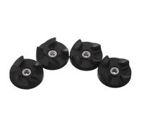 NUOBESTY 4pcs Black Rubber Blender Coupler Replacement Kit 3/16" Drive Socket with 4 Teeth for Stand Mixer Attachments and Blender Repair Parts