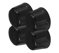 NUOBESTY 4pcs Black Rubber Wheel Nut Covers for Atv and Rv Rim Protection | Debris Shielding, Corrosion Reduction, off Road and Snow Riding Use, 3.5 Ounce Set for Trailer Owners