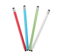 NUOBESTY 4pcs Capacitive Screen Touch Pens Double-ended Silicone Tips Lightweight Stylus Compatible with Tablets and Phones for Smooth Writing Experience