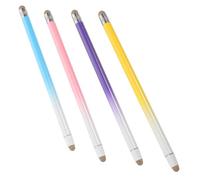 NUOBESTY 4pcs Capacitive Stylus Pen for Phone and Tablet Fiber Tip and Dual Ends for Drawing Writing and Navigation Touch Screen Devices