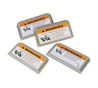 NUOBESTY 4pcs Car Sun Visor Holder Card Organizer Set Multi-function Vehicle Visor Storage Case for Parking Number Cards Grey Color Interior Accessories for Cars and Trucks