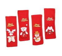NUOBESTY 4Pcs Christmas Wine Bottle Sleeve Set Red Wine Bottle Covers with Elder Snowman Reindeer Bear Designs Christmas Cover Decoration for Holiday Table and Packaging