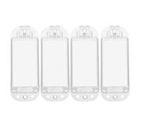 NUOBESTY 4pcs Clear Rocker Switch Plate - Keeps Light Switch On Or Off Protects Your Lights Circuits from Accidentally Being Turned On Or Off