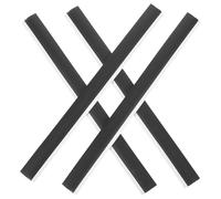 NUOBESTY 4pcs Dustpan Rubber Edge Refills Soft Lip Replacement Insert Strip for Improved Sealing Easy to Replace Rubber Strip for Dustpans