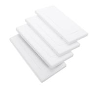 NUOBESTY 4pcs Electrical Outlet Box Covers Medium Plastic Wall Plate Socket Covers for Junction Box Blanking Plate Electrical Panel Blanks for Home and Commercial Use