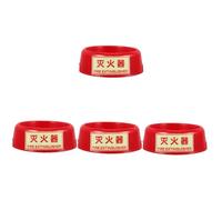 NUOBESTY 4pcs Fire Extinguisher Base Stand Plastic Extinguisher Holder with Reflective Design for Enhanced Safety Suitable for Various Easy Installation Stable Support for Home and