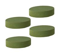NUOBESTY 4pcs Floral Bricks Round Wet Floral Foams Blocks Kit for Craft Wedding Garden Decor