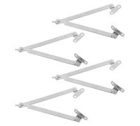 NUOBESTY 4Pcs Heavy Duty Drop Down Cabinet Hinges Folding Arm Support Bracket for Kitchen Furniture Wardrobe Doors