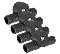 NUOBESTY 4pcs Heavy Duty Foldable Plastic Tube Adapter for Reclining and Lounge Chairs with Adjustable Hinge and Foldable Joint, Portable Outdoor Patio Replacement Part Minimizing Wobbling