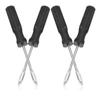 NUOBESTY 4pcs Heavy Duty Tire Plug Repair Tool for Car ATV Motorcycle - Vehicle Flat Tyre Puncture Repair Kit with Sturdy Rubber Plugs for On-The-Go Tire Patch Maintenance