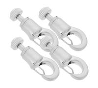 NUOBESTY 4pcs Heavy Duty Zinc Alloy Picture Hanging Hooks Metal Rail Molding Hooks for Gallery Art Frames Support for Wall Decor
